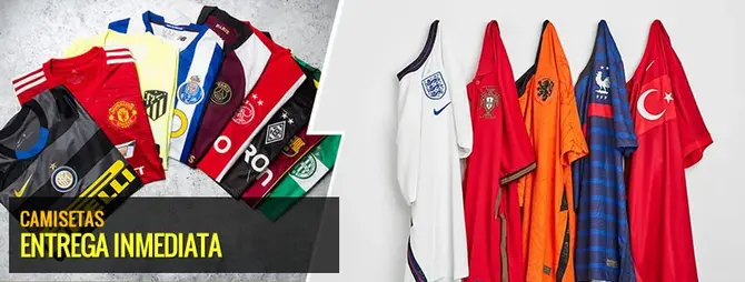 Camisetas de Futbol de entrega inmediata